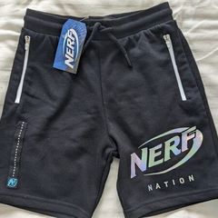 New with tags Boys nerf shorts 7-8yrs