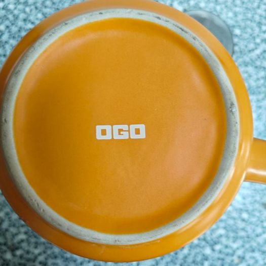 Title: OGO Living "Outo" Matte Stoneware Teapot with Wooden Lid, Orange