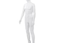 main image for ad Full Body Male Mannequin with Glass Base Glossy White 185 cm