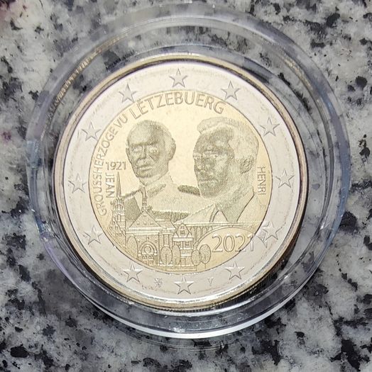 Luxembourg 2 Euro Base Metals Uncirculated Coin 2021 - Centenary of the Birth of Grand Duck Jean (Photo) - 2 Euro Commemorative Coin
