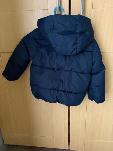 Water-repellent Puffer Jacket (Navy Blue)
