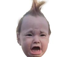 New Weird Crying Punk Baby Mask Realistic Soft Crying PuHilarious Head Masque Creepy Creative Funny Mask Halloween