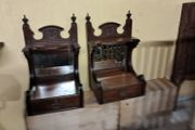 2 mahogany table top caninet