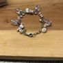 silver vintage bracelet with water pearls Image 2