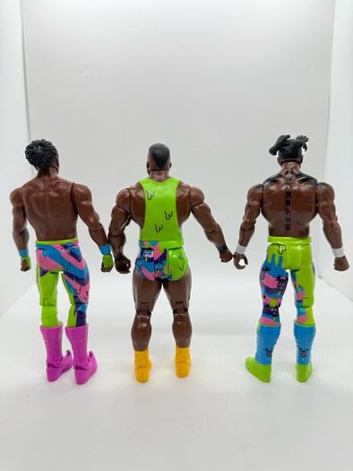 wwe The New Day Kofi Kingston , Xavier Woods & Big E action figures