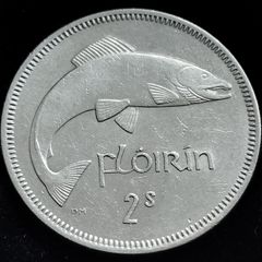 Ireland - 1965 - Florin - Salmon - KM.15a - [2459]