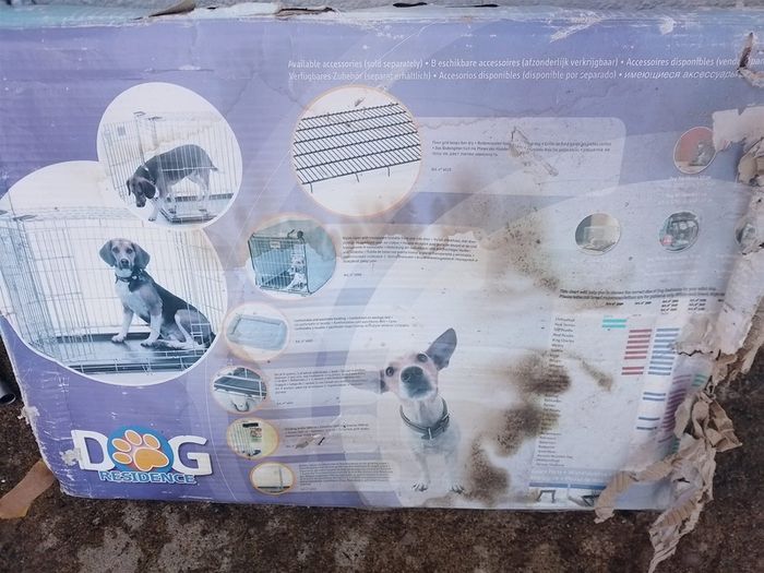 Slavic dog cage 76cm never used, box damaged