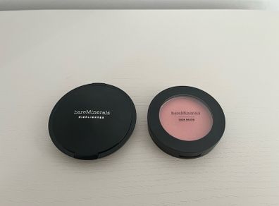 Bare Minerals blusher plus highlighter
