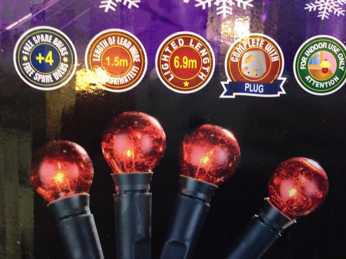 Cherry Lights 70 Red Bulb Christmas Lights