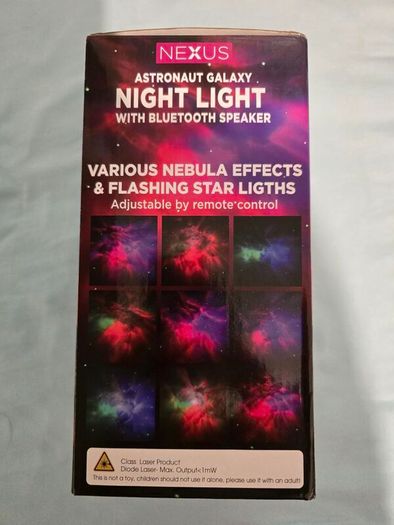 astronaut night light projector with bluetooth speaker