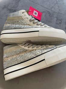 D. Franklin Glitter High-Top Sneakers - Size 40 - New with Tags