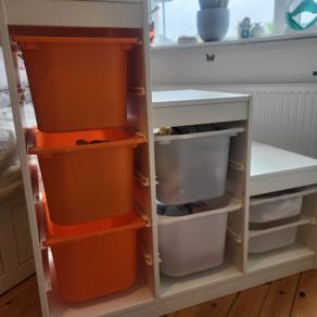 storage combination with boxes