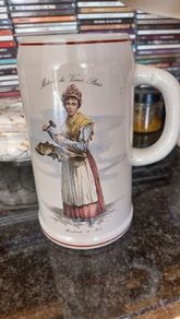 Vintage 1 Ltr German beer stein