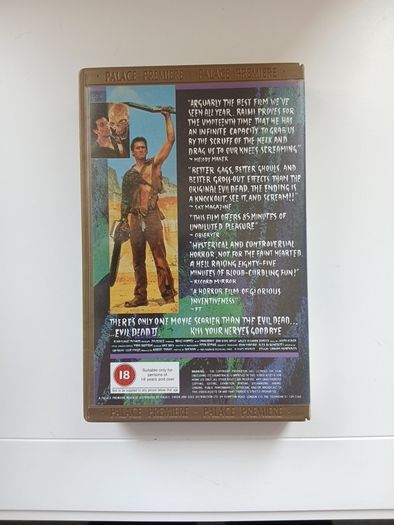 Evil Dead 2 Kiss Your Nerves Goodbye Film On Large Box Rental Version (Not Ex Rental)