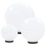 6 Piece LED Bowl Lamp Set Spherical 20/30/40 cm PMMA Image 5