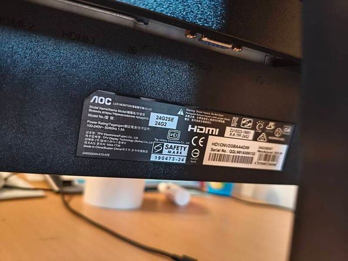 Aoc 24" 165hz 1080p Gaming Monitor