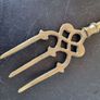Vintage Toasting Fork Brass Swan Design Image 2