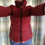 vero moda burgandy coat Image 8