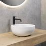 Matt White Countertop Washbasin Image 2