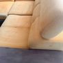 Corner Sofa Bed  Mustard Gold, Recently Cleaned, with Bedding Storage Box Image 4