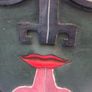 Wooden Tribal Indinesian Rainbow Vayu Face Image 8