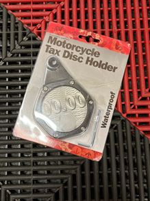 motorcycle tax disc holder