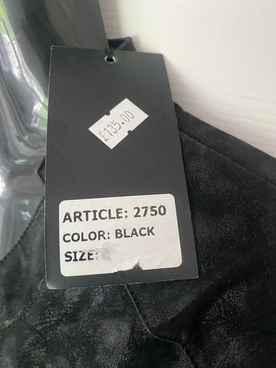 Stunning designer black coat