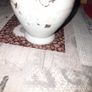 Antique Fenton Milk Glass Vase Ruffled Sky Blue Rim, Postage Available or Collection Image 3