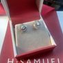 Brand new,real diamond earrings on white gold Image 5