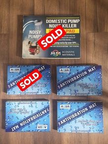 3 x Aqua Flow Products Anti Vibration Pump Pad 300 x 200 x 30mm - NEW