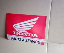 Honda Parts And Service sign classic car bike garage sign