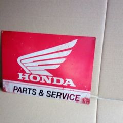 Honda Parts And Service sign classic car bike garage sign