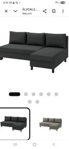 L-shaped corner sofa bed with storage