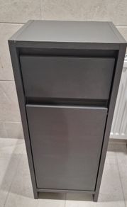 Grey bathroom cabinet unit storage