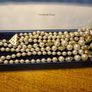 1960s Vintage Faux Pearls Crystal 4 Strand Japan 17.5 Inch Necklace 60s Image 2