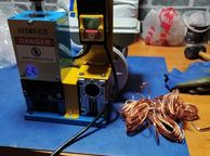 main image for ad BRAND NEW Light Blue Blade Electric Wire Stripping Machine Portable 1.5mm-25mm 180W Cable Stripper for Copper Line Processing Removing Plastic Rubber