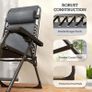 Zero Gravity Chairs Set of 2, Folding Sunloungers Reclining Garden Chairs with Cup Holder, Headrest, Dark Grey Image 8