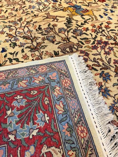 Magnificent Large Vintage Iranian Kashmar Rug