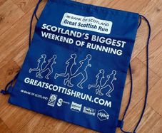 Great Scottish Run Drawstring Gym Bag