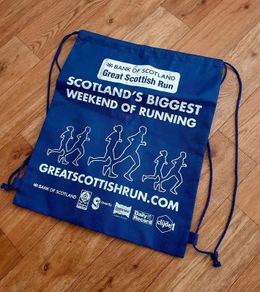 Great Scottish Run Drawstring Gym Bag