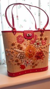 Stunning Floral Embellished Zippa Designer Bag Legally Blonde Y2K