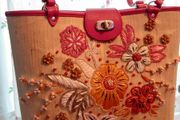 Stunning Floral Embellished Zippa Designer Bag Legally Blonde Y2K