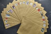 25  W Stamped Envelopes for International postage