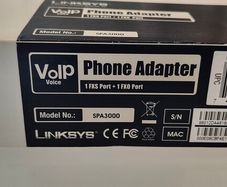Linksys SPA3000 VoIP phone adapter