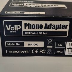 Linksys SPA3000 VoIP phone adapter