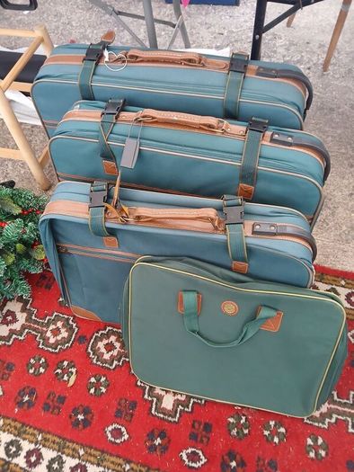 Four Matching Suitcases