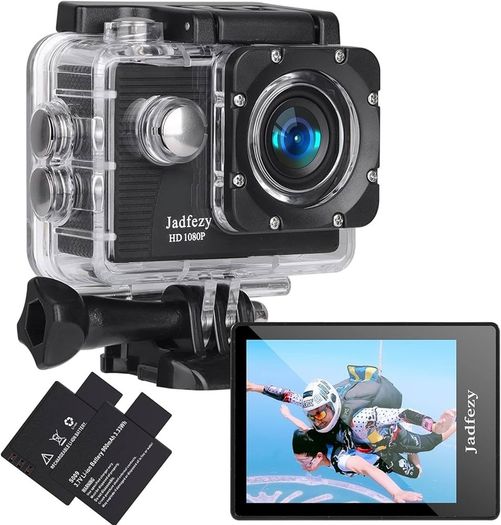 NEW SALE | Action Camera FHD 1080P 12MP, 98FT/30M Underwater Waterproof Camera with 2 Rechargeable Batteries, Wide Angle