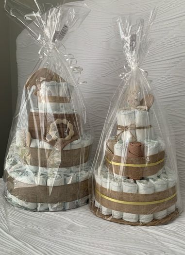 Premium Nappy Cakes for Baby shower gift or new parents.