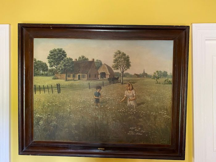 Large Oil Painting Vintage
