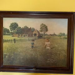 Large Oil Painting Vintage